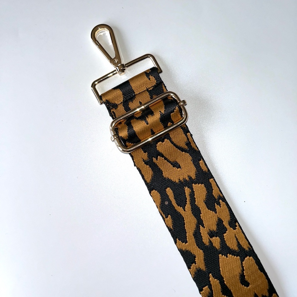Purse Guitar Strap Animal Print Brown Black - Picture 5 of 10